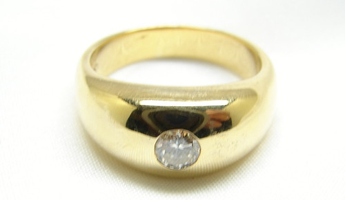 Herren brillant ring 585 gold - brillant,
