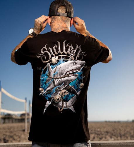 Sullen shark skull - shark, black