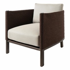 Kettal Clubsessel Giro Geflecht Chesnut Soga 475 Bezug Porous Frey 08L 