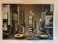 IKEA Wandbild 140x100cm New York "Time Square" Taxis Yellow Cabs Cars