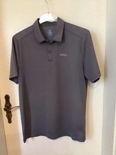 ODLO Herren Poloshirt Gr. L Sportlich Casual Grau Neu