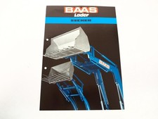 Prospekt Baas Frontlader Gr. 2 3 3S für Eicher Schlepper 3153 bis 4066