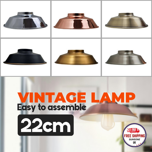 Retro metall lampenschirm - metall,