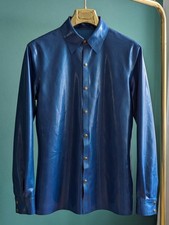 NEU - Herren Hemd Latex blau