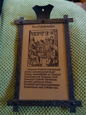 Bild Der Schuhmacher Echt Leder handgeprägt alt Werbung Kulmbacher Schäftefabrik