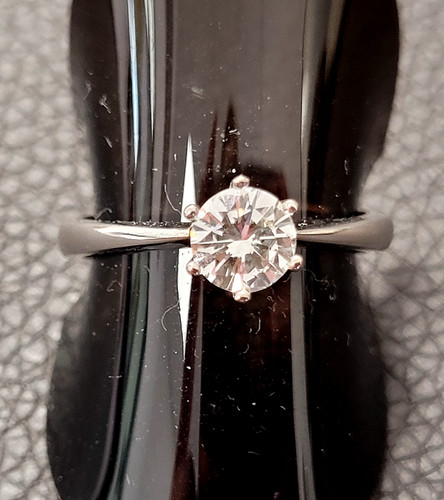 Solitärring 750 weißgold - 750/-,