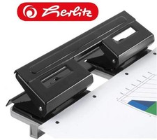 HERLITZ Vierfachlocher, Doppellocher, Locher mit verstellbarer Anschlagschiene 