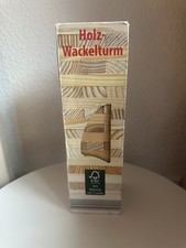 Holz-Wackelturm, Geschicklichkeitsspiel, 57 Steine aus Kiefernholz