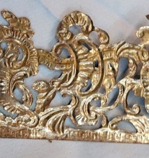 Ornament Metall 7×95cm Basteln Zierblech Zierkante Metallkante Ornamentkante