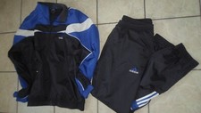ADIDAS Herren Anzug Trainingsanzug Sportanzug Jacke Hose Polyester Größe XL 56