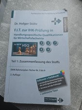 F.I.T. Zur IHK Prüfung Teil 1 Wirtschaftsfachwirt - Dr. Holger Stöhr