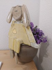 Kantenhocker aus Holz Hase Dekohase Landhausstil