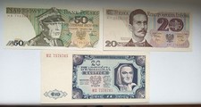 Alte polnische Banknoten PRL