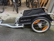 Burley flatbed Fahrradanhänger, Alu Cargo Bike Trailer, schwarz
