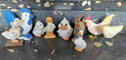 Dekofiguren hühner enten - 10,