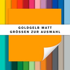 Fliesenaufkleber goldgelb matt
