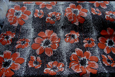 FESTE BAUMWOLLE TISCHDECKE DECKE SCHRÄBER- GARTEN BRAUN/ORANGE 190x135cm NEU