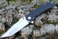 Sanrenmu Messer 9001 Tanto Taschenmesser 12C27 Stahl G10 Kugellager Linerlock