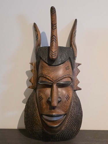 Große afrikanische holzmaske - große,