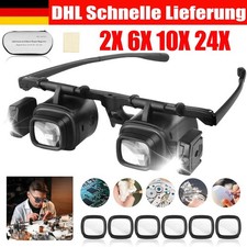 Leuchtlupe Profi LED Stirnlupe