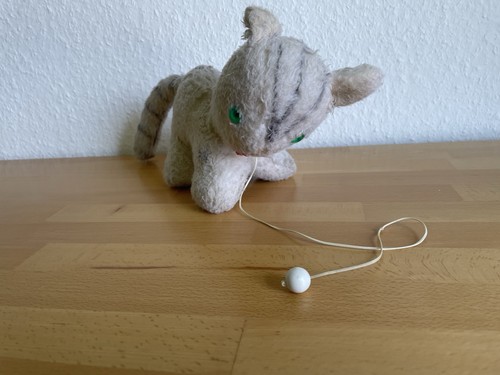 Vintage katze stofftier - katze,