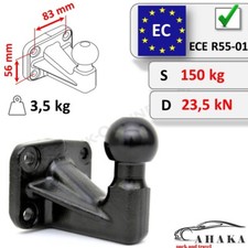 3500 kg Anschraubplatte 83x56mm Kugelkopf Anhängerkupplung Anhängebock Anhänger