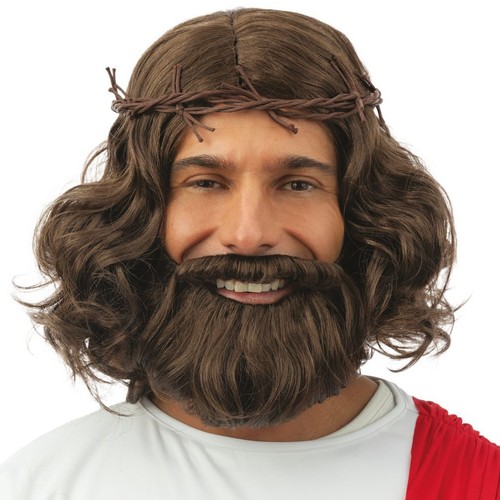 Jesus perücke mit bart - mit,