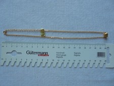 Kette Länge 40 cm, vergoldet mit beweglicher Kugel