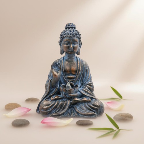 Buddha figur mit - solar, led