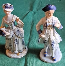 Royal Meridian Noritake Japan 2 Porzellanfiguren Paar Edelmann Dame Lady