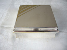 WMF Ikora Deckeldose Schmuckdose Zigarettendose versilbert Holzeinlage 11 x 10cm