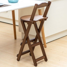 Nisorpa Barhocker Barstuhl Tresenhocker klappbar Bambus Bistrohocker Braun