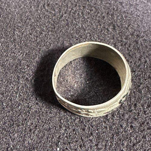 Silber ring niello - ring, blumen
