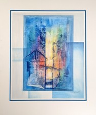 Ernst Peter Rade, Lichtschattenmauern, signiert, datiert, betitelt, 1996