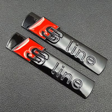 2 x Audi Sline Emblem