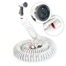 30 Meter Spiralschlauch Gartenschlauch Wasserschlauch mit Gartenbrause Sprühkopf