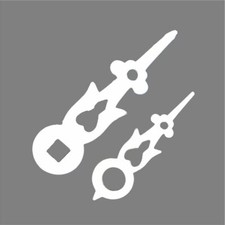 Zeiger Kuckucksuhr für Zifferblatt ø 70mm, Minutenzeiger mit Vierkantloch 4x4mm