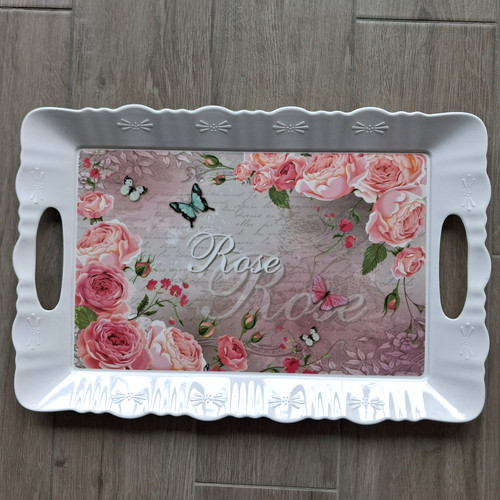 Tablett melamin 32cm mit - 48,
