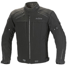 BÜSE Nardo 3 Motorrad-Textiljacke schwarz wasserdicht mit Protektoren