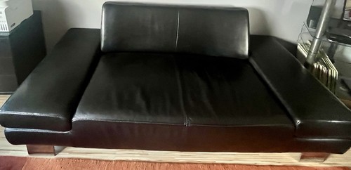 Leder sofa schwarz - in,