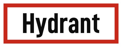 Hydrant brandschutzzeichen - hydrant,