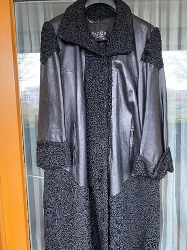 Damen nappa leder pelz - nappa, leder/pelz