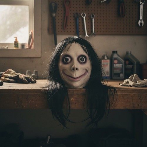 Momo horror gesichtsmaske - horror,