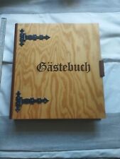 gästebuch holz Sperrholz Metallbeschläge Ça 30x 33x6cm Blätter DIN A4 
