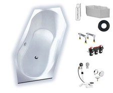 Badewanne koralle facette - koralle, /