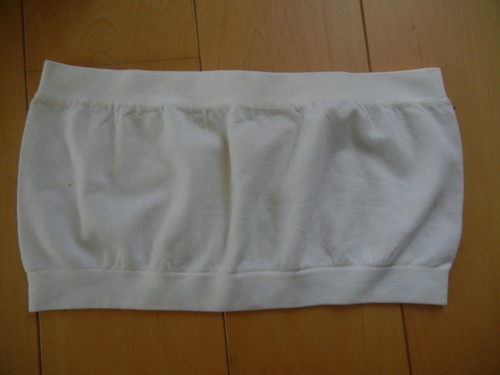 Seamless bandeau top weiß - seamless,
