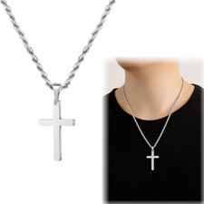 Stück kreuz kette herren - 1,