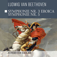 CD Beethoven Sinfonie 3 Eroica, Sinfonie 5 mit Herbert von Karajan