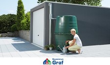 Graf TOP-TANK Wassertank Regentonne in dunkelgrün, 1.300 Liter /#86259600