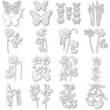 Schmetterling Blumen Metall